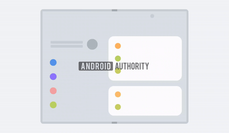 Анімація Samsung Wide Fold в білому кольорі