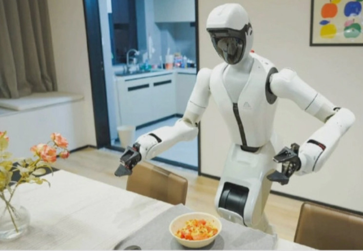 Le robot Shiguang S1 conçu pour les tâches ménagères. Photo : GigaBrain