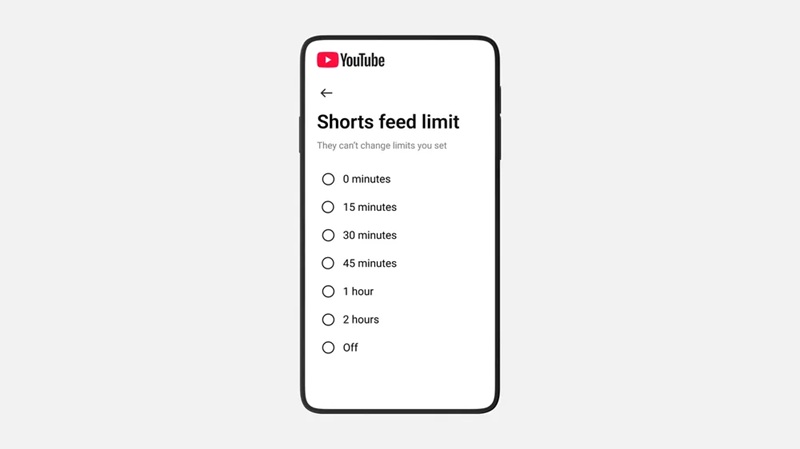 Батьківський контроль на YouTube для Shorts