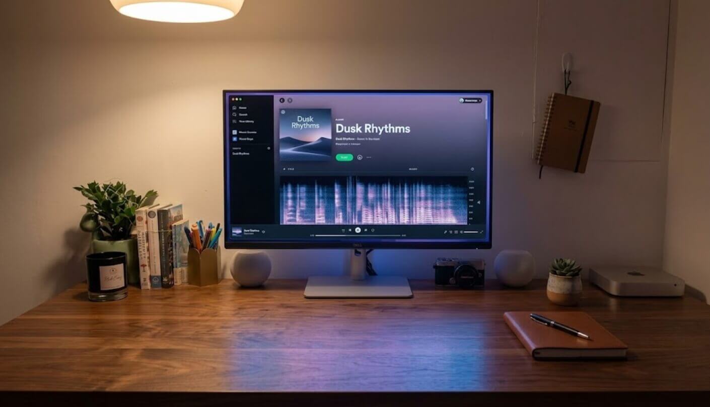 monitor with integrated speakers