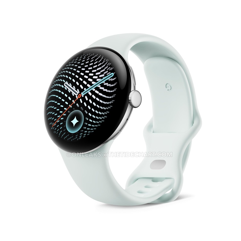 Google Pixel Watch 5 у кольорі Natural Silver, розмір 45 мм