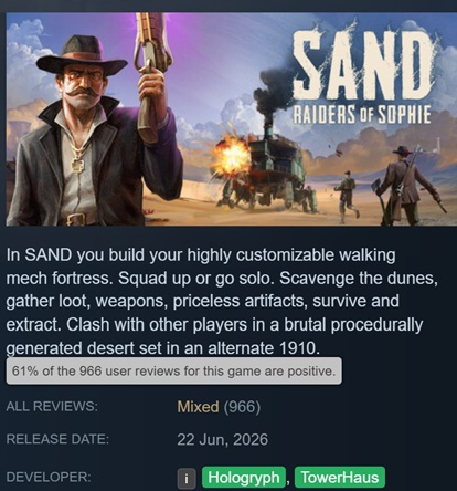 Ігровий арт SAND: Raiders of Sophie