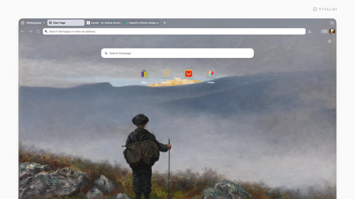 The new Unified design merges tabs, toolbars, and panels into one seamless surface. Illustration: Vivaldi Technologies