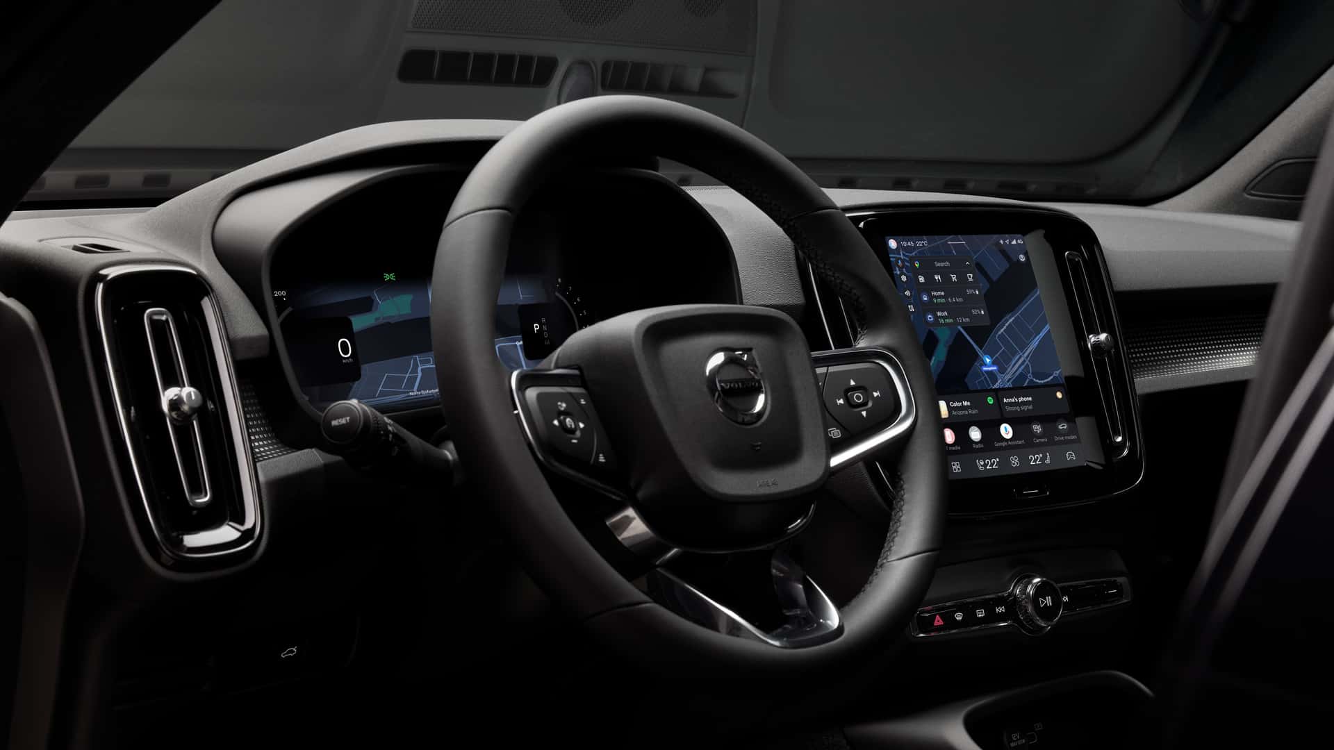 Image of the Volvo Car UX interface