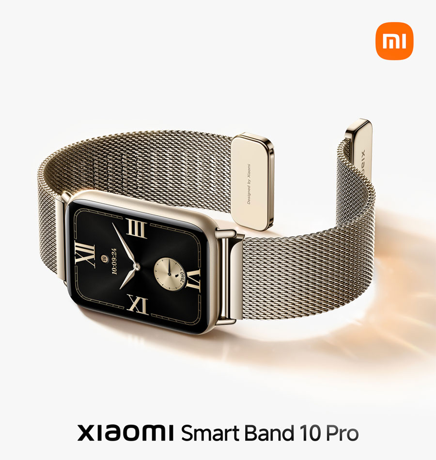 The Band 10 with Milanese mesh strap. Illustration: Xiaomi